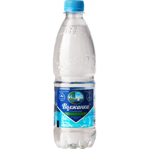 ВОДА ВОЛЖАНКА ПИТЬЕВАЯ НЕГАЗ 0,5Л ПЭТ