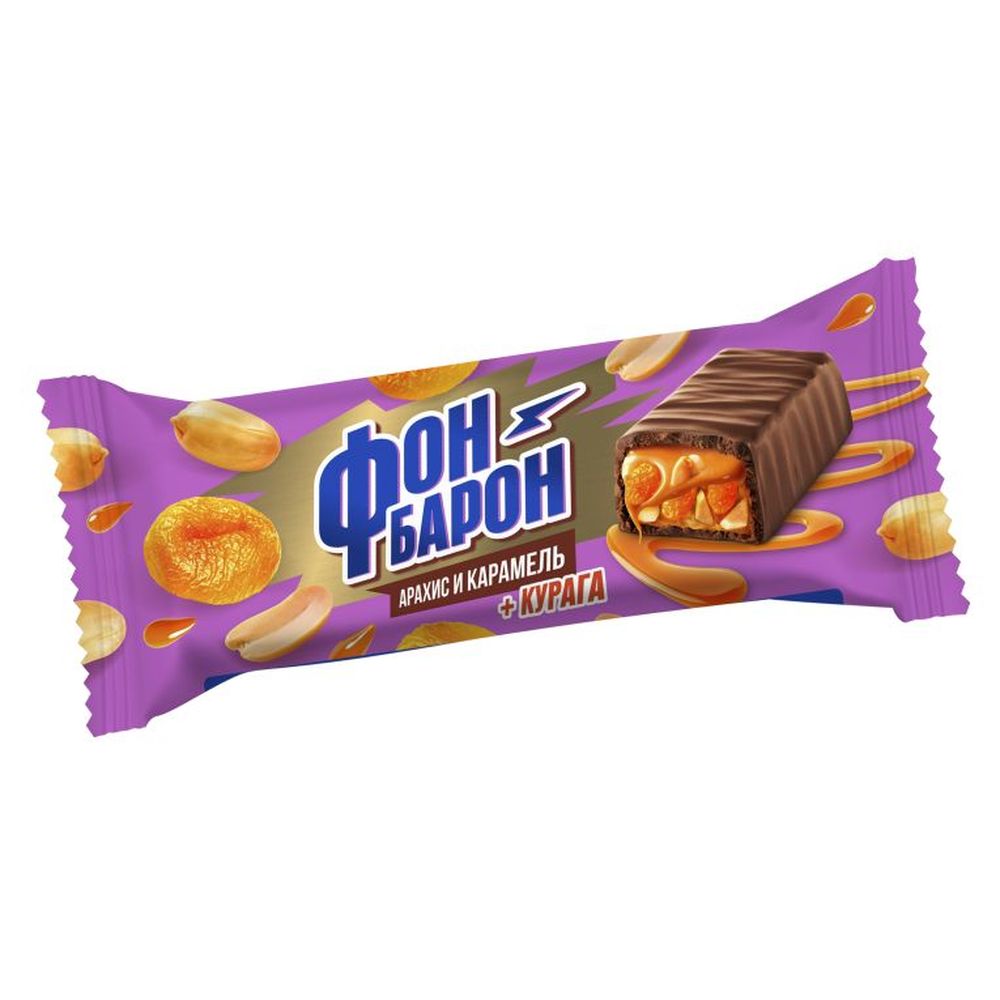 КОНФЕТЫ БАТОНЧИК СЛАСТИ ФОН-БАРОН АРАХИС И МЯГКАЯ КАРАМЕЛЬ С КУРАГОЙ 0,5КГ КОНФЕТЫ БАТОНЧИК СЛАСТИ ФОН-БАРОН АРАХИС И МЯГКАЯ КАРАМЕЛЬ С КУРАГОЙ 0,5КГ