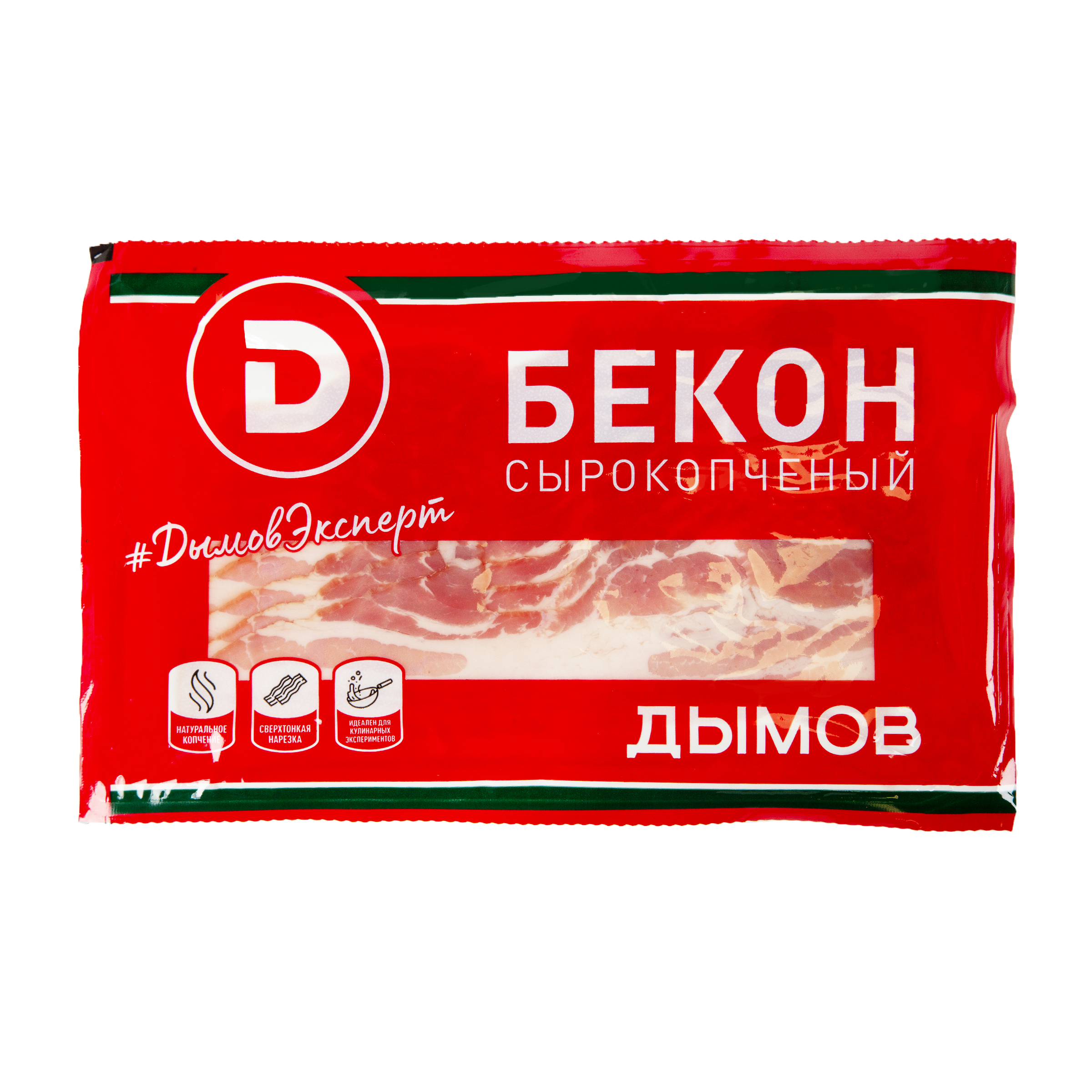 БЕКОН С/К ДЫМОВ В/У НАРЕЗКА 150ГР