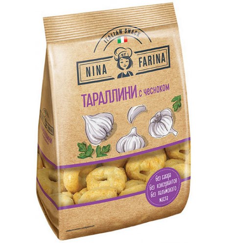 ТАРАЛЛИНИ НИНА ФАРИНА С ЧЕСНОКОМ 180ГР ТАРАЛЛИНИ НИНА ФАРИНА С ЧЕСНОКОМ 180ГР