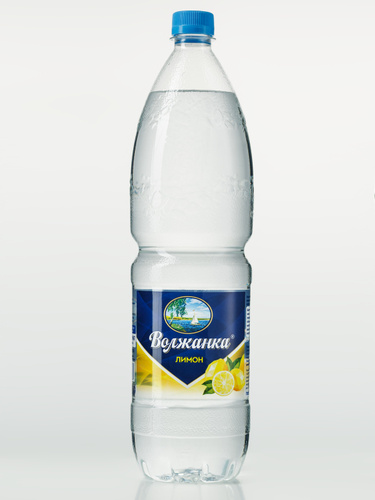 ВОДА ВОЛЖАНКА НЕГАЗ СО ВКУСОМ ЛИМОНА 1,5Л