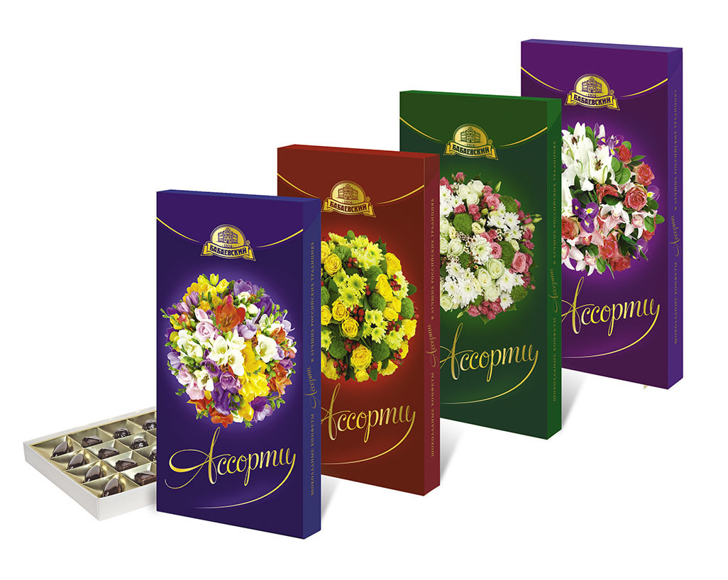 НАБОР КОНФЕТ БАБАЕВСКИЙ АССОРТИ БУКЕТЫ 300ГР