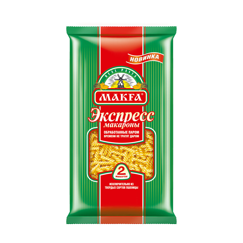 МАКАРОНЫ МАКФА СПИРАЛЬКИ ЭКСПРЕСС 400ГР