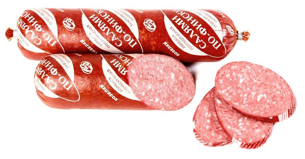 КОЛБАСА САЛЯМИ ПО-ФИНСКИ КОЗЕЛКИ П/К В/У /ВЕС