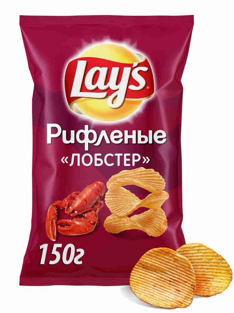 ЧИПСЫ ЛЭЙС 140ГР ЛОБСТЕР РИФЛЕНЫЕ