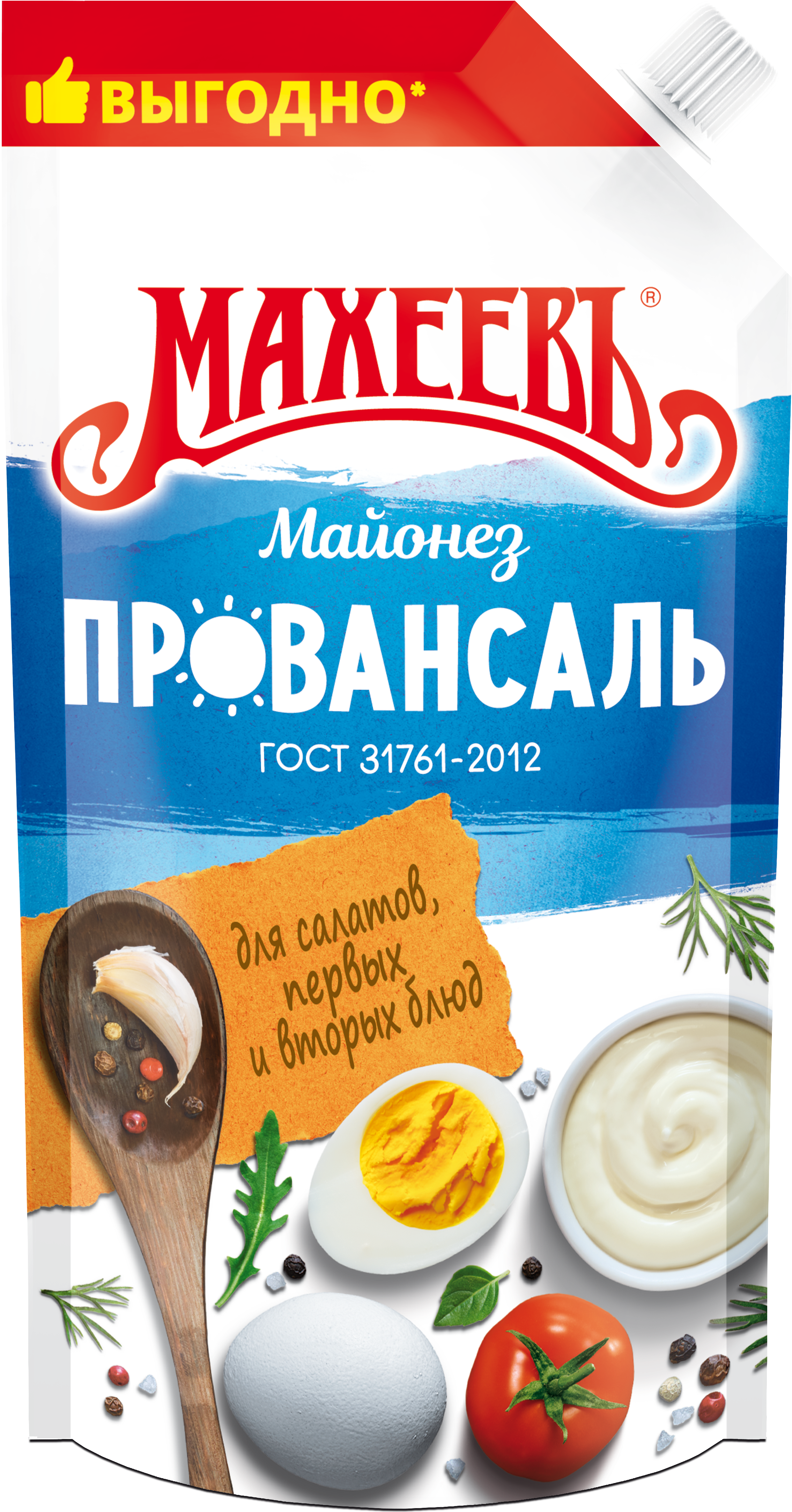 МАЙОНЕЗ МАХЕЕВ ПРОВАНСАЛЬ БЕЛЫЙ 50,5% Д/П 200МЛ