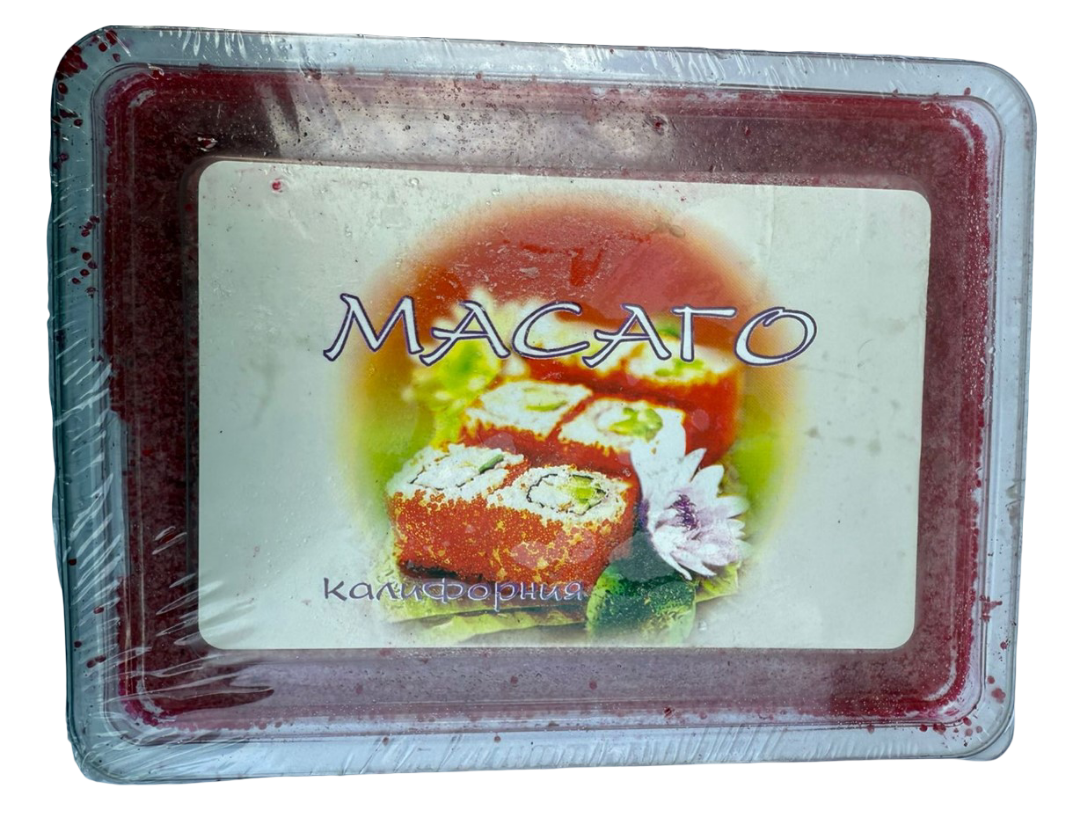 ИКРА МАСАГО ИЗ СЕЛЬДИ МАЛИНОВАЯ 500ГР