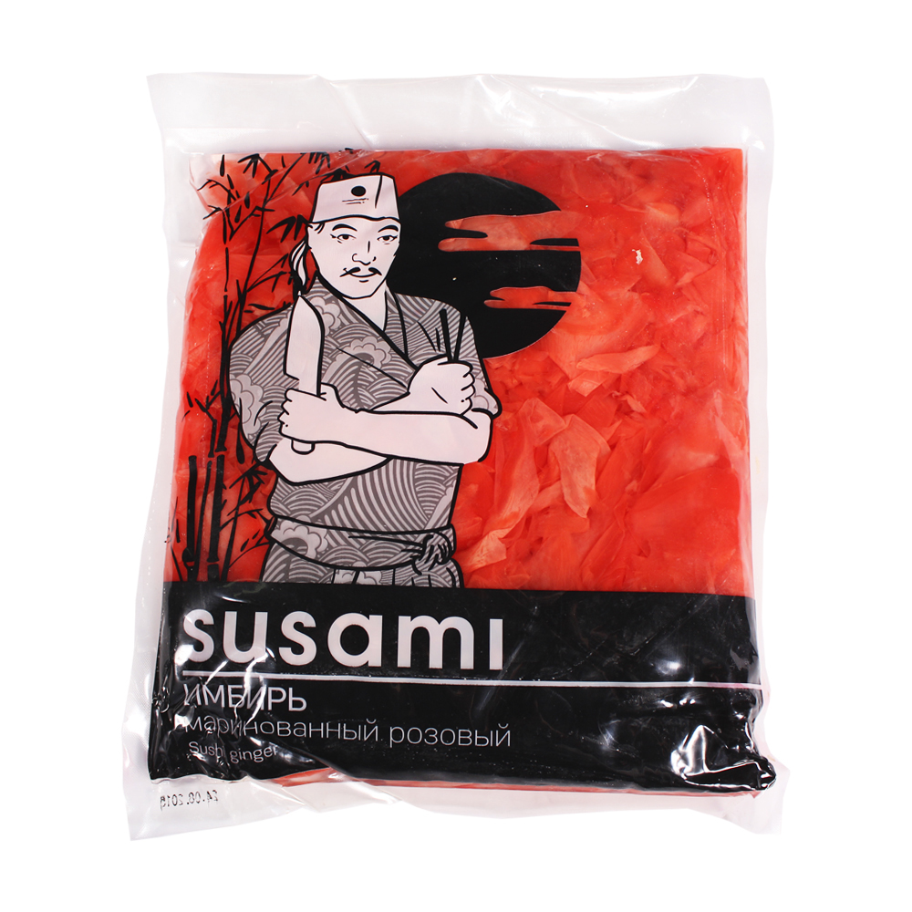 ИМБИРЬ МАРИНОВАННЫЙ SUSAMI РОЗОВЫЙ П/П 1,25КГ