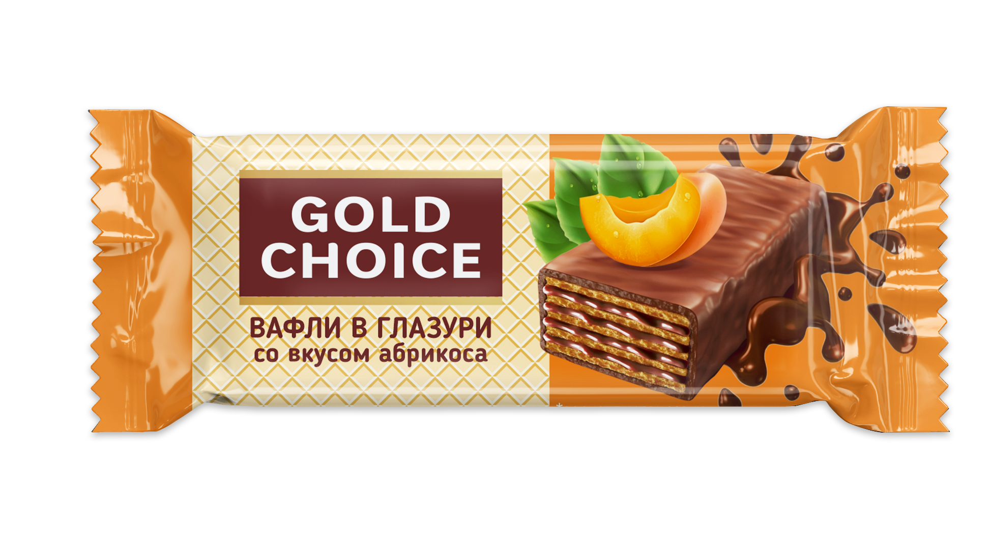 КОНФЕТЫ ВАФ ГОЛД ЧОЙС В ГЛАЗ.С КАКАО СО ВКУСОМ АБРИКОСА СЛАСТИ 500ГР