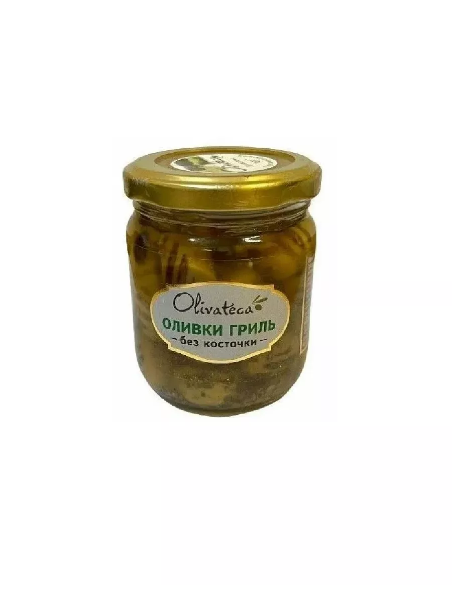 ОЛИВКИ ГРИЛЬ БЕЗ КОСТОЧКИ OLIVATECA 160 Г