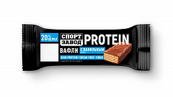 ВАФЛИ СПОРТЗАВОД С ВАНИЛЬНЫМ ВКУСОМ ГЛАЗИРОВАННЫЕ ВЫСОКОБЕЛКОВЫЕ 35ГР