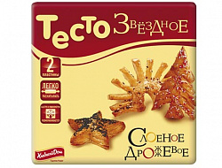 ТЕСТО ЗВЕЗДНОЕ СЛОЕНОЕ ДРОЖЖЕВОЕ 500ГР