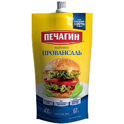 МАЙОНЕЗ ПЕЧАГИН ПРОВАНСАЛЬ 67% 400МЛ ДПДЗ