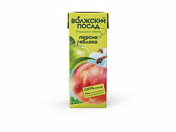 НЕКТАР ВОЛЖСКИЙ ПОСАД 0,2Л ЯБЛОКО/ПЕРСИК НЕКТАР ВОЛЖСКИЙ ПОСАД 0,2Л ЯБЛОКО/ПЕРСИК