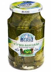 ОГУРЦЫ  МЕЛЕНЬ МОНАСТЫРСКИЕ МАЛОСОЛ/БОЧКОВЫЕ 950ГР