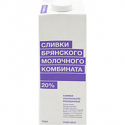 БЗМЖ СЛИВКИ БМК 20% 1Л ТБА