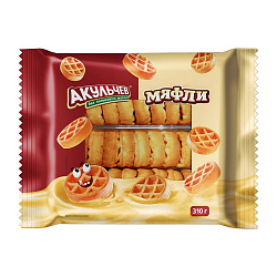 ВАФЛИ ВЕНСКИЕ МЯФЛИ АКУЛЬЧЕВ 310ГР