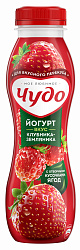 БЗМЖ ЙОГУРТ ЧУДО ПИТЬЕВОЙ КЛУБНИКА/ЗЕМЛЯНИКА 1,9% 260ГР