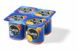 БЗМЖ ФРУТТИС СЛИВ ЛАКОМ МАЛИНА-ЧЕРНИКА/АБРИКОС-МАНГО 5% 115ГР