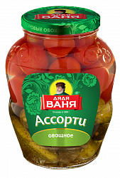 АССОРТИ ОВОЩНОЕ ОГУРЦЫ/ТОМАТ ДЯДЯ ВАНЯ 1,8Л СТ/Б