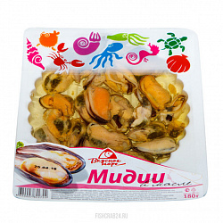 МИДИИ В МАСЛЕ В/У ВКУСНОЕ МОРЕ 180ГР