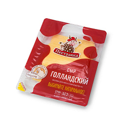 БЗМЖ СЫР ПЕСТРАВКА ГОЛЛАНДСКИЙ 45% НАРЕЗКА 125ГР