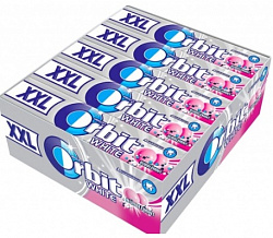 Ж/Р ОРБИТ XXL БЕЛОСНЕЖНЫЙ БАББЛЕМИНТ 20,4ГР