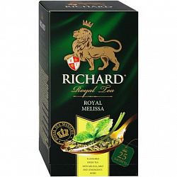 ЧАЙ РИЧАРД ЗЕЛЕНЫЙ RICHARD ROYAL MELISSA, 25*1,5Г.