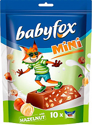 КОНФЕТЫ ШОК BABYFOX МИНИ C ФУНДУКОМ 120Г