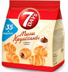 КРУАССАНЫ СЕВЕН ДЕЙС МИНИ КАКАО 265ГР