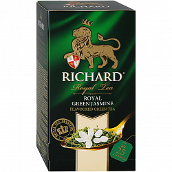 ЧАЙ RICHARD "ROYAL GREEN JASMINE" ЗЕЛ. (ПАКЕТ) 0.6КГ/50Г САШЕТ