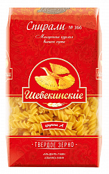 МАКАРОНЫ ШЕБЕКИНСКИЕ №366 СПИРАЛИ 450ГР