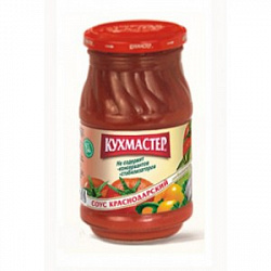 СОУС ТОМАТНЫЙ КРАСНОДАРСКИЙ КУХМАСТЕР 480ГР СТ/Б
