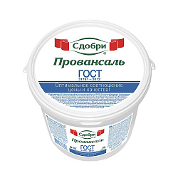 МАЙОНЕЗ СДОБРИ ПРОВАНСАЛЬ 40% 770Г ВЕДРО