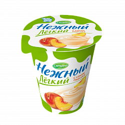 ЙОГУРТ НЕЖНЫЙ ЛЕГКИЙ С СОКОМ 0,1% ПЕРСИК 320ГР