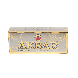 ЧАЙ АКБАР ГОЛД ЧЕРНЫЙ КРАСНО-ЗОЛОТОЙ 25П*2ГР