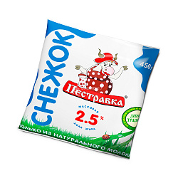 БЗМЖ СНЕЖОК ПЕСТРАВКА 2,5% 450ГР Ф/П