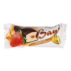 ЗМЖ ПРОДУКТ С ТВОРОГОМ ГЛАЗИРОВАН ВАУ КЛУБНИКА С КАРАМЕЛЬЮ 45ГР