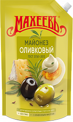 МАЙОНЕЗ МАХЕЕВ ОЛИВКОВЫЙ 50,5% 800ГР ПАК