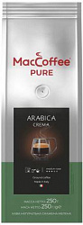 КОФЕ MACCOFFEE PURE ARABICA CREMA НАТУРАЛЬНЫЙ МОЛОТЫЙ 250ГР