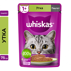 КОРМ ВИСКАС ПАШТЕТ С УТКОЙ 75ГР