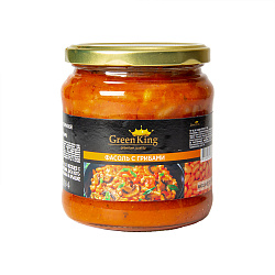 ФАСОЛЬ С ГРИБАМИ ГРИН КИНГ 480ГР СТ/Б