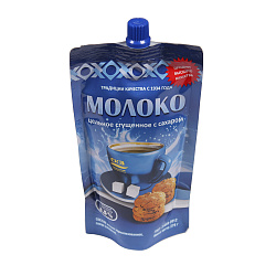 БЗМЖ МОЛОКО СГУЩЕННОЕ ЦЕЛЬНОЕ С САХАРОМ Д/ПАК 270ГР