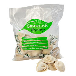 ПЕЛЬМЕНИ ГОВЯДИНА/СВИНИНА БАБУШКИН РЕЦЕПТ БЛИЖНИЙ ФЕРМЕР 1КГ