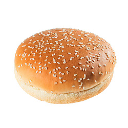 БУЛОЧКА ДЛЯ ГАМБУРГЕРА С КУНЖУТОМ ЗАМ 125ММ 80ГР