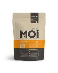 КОРМ СУХОЙ MOI ДЛЯ ВЗРОСЛЫХ КОШЕК ИНДЕЙКА 380ГР