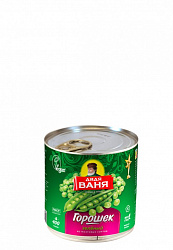 ГОРОШЕК ЗЕЛЕНЫЙ ДЯДЯ ВАНЯ 400ГР Ж/Б