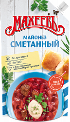 МАЙОНЕЗ МАХЕЕВ СМЕТАННЫЙ 50,5% 400МЛ ДП