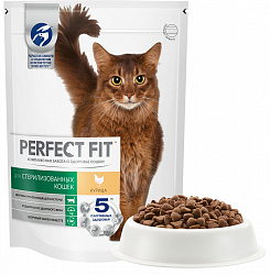 КОРМ ПЕРФЕКТ ФИТ СУХОЙ Д/КОСТР И СТЕР КОШ С КУРИЦЕЙ 650ГР
