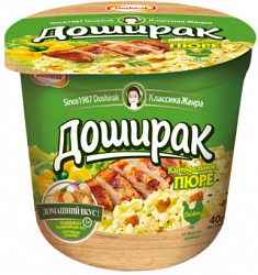 ПЮРЕ ДОШИРАК КАРТОФЕЛЬНОЕ КУРИЦА 40ГР